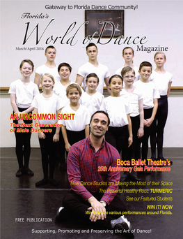 World of Dancemagazine an UNCOMMON SIGHT Boca Ballet