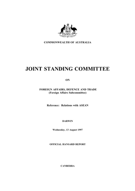 Joint Standing Committee