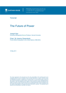 The Future of Power