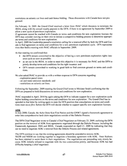 Restrictions on Seismic Cut Lines and Cash Bonus Bidding. These Discussions with Canada Have Not Pro Gressed