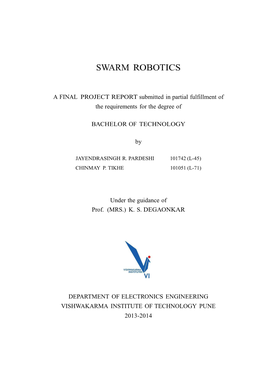 Swarm Robotics