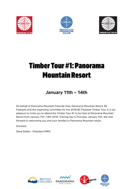 Timber Tour #1: Panorama Mountain Resort