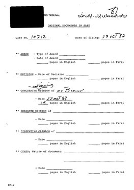 Page 1 MS TRIBUNAL ORIGINAL DOCUMENTS in SAFE Case No