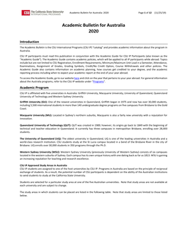 2009 Australia Bulletin