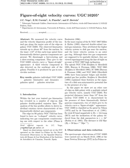 Figure-Of-Eight Velocity Curves: UGC 10205? J.C