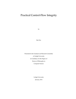 Practical Control-Flow Integrity