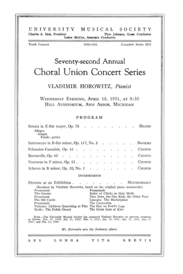 Choral Union Concert Series