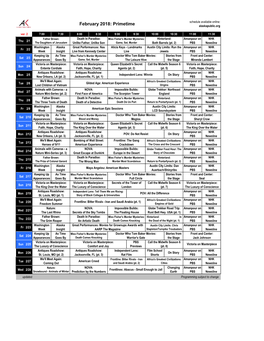 February 2018: Primetime Alaskapublic.Org