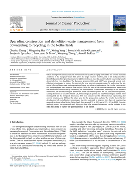 Upgrading Construction and Demolition Waste Management from Downcycling to Recycling in the Netherlands