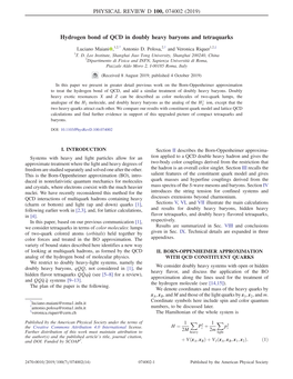 Hydrogen Bond of QCD in Doubly Heavy Baryons and Tetraquarks