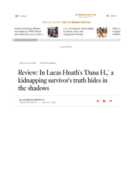 In Lucas Hnath's 'Dana H.,'