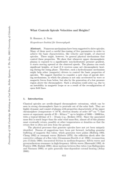 What Controls Spicule Velocities and Heights? Color of R