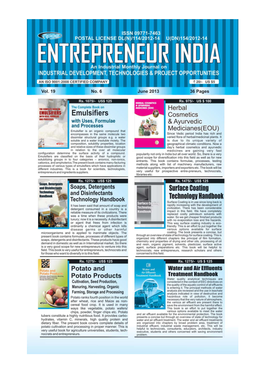 ENTREPRENEUR INDIA, JUNE 2013 1 Visit Us At