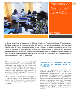 Processus De Recrutement Des Amod