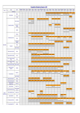 Competition Schedule by Session V2.09