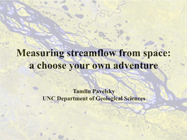 Measuring River Discharge from Space