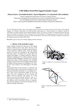 A 500 Million Word POS-Tagged Icelandic Corpus