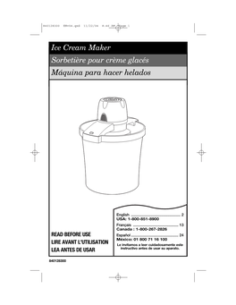 Ice Cream Maker Sorbetière Pour Crème Glacés Máquina Para Hacer Helados