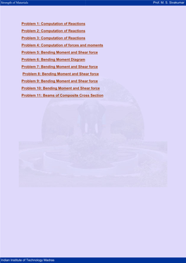 Bending Moment & Shear Force