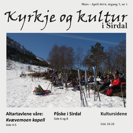 Kyrkje Og Kultur Nr 1-2018.Pdf