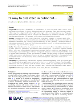 Views and Beliefs of First Time Mothers and Those in Her Social Network Towards Breastfeeding