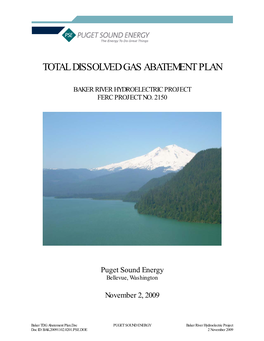 Total Dissolved Gas Abatement Plan