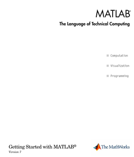 Getting Started with MATLAB