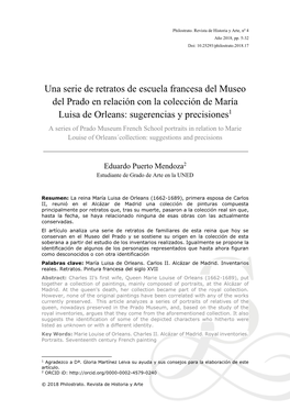 Una Serie De Retratos De Escuela Francesa Del Museo Del Prado En Relación Con La Colección De María Luisa De Orleans