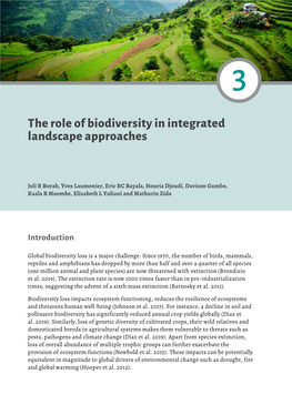 The Role of Biodiversity in Integrated Landscape Approaches
