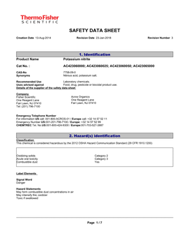 Potassium Nitrite