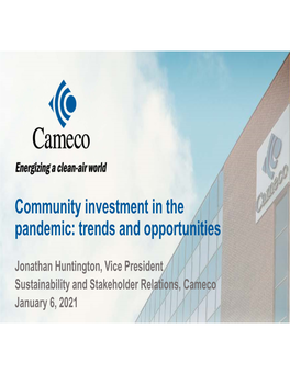 Community Investment in the Pandemic: Trends and Opportunities