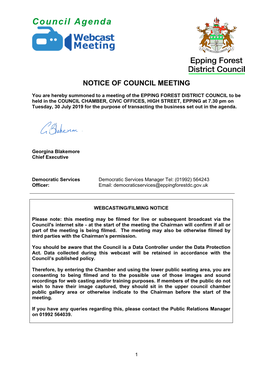 (Public Pack)Agenda Document for Council, 30/07/2019 19:30