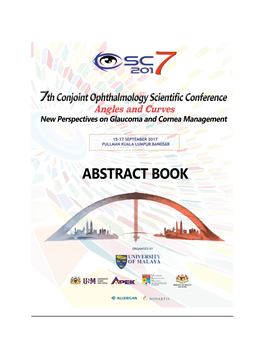 Conjoint Ophthalmology Scientific Conference (COSC 2017)