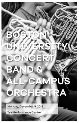 Boston University Concert Band & All-Campus Orchestra