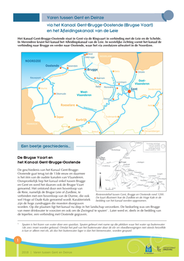 Varen Tussen Gent En Deinze Via Het Kanaal Gent-Brugge-Oostende (Brugse Vaart) En Het Afleidingskanaal Van De Leie