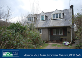 Meadow Vale Farm, Leckwith, Cardiff, Cf11 8As