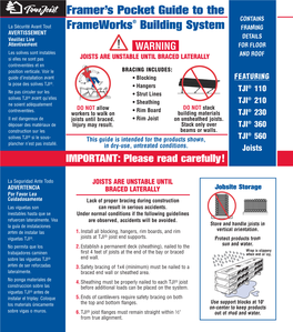 Trus Joist Framer's Pocket Guide