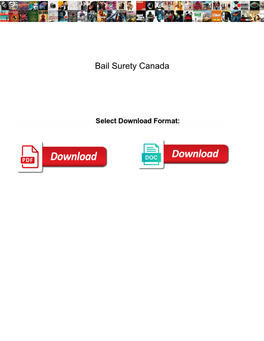 Bail Surety Canada