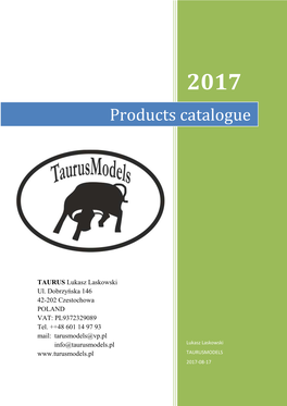 Products Catalogue