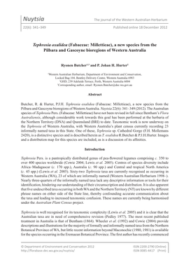 Nuytsia the Journal of the Western Australian Herbarium 22(6): 341–349 Published Online 18 December 2012