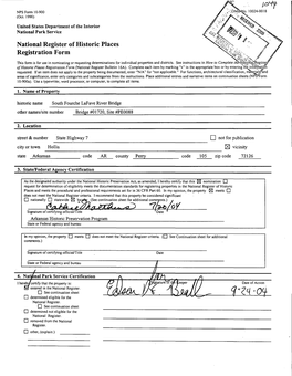 South Fourche Lafave River Bridge Other Names/Site Number Bridge #01720, Site #PE0088