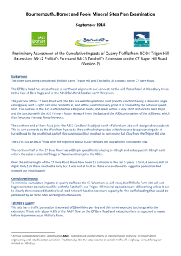 Bournemouth, Dorset and Poole Mineral Sites Plan Examination