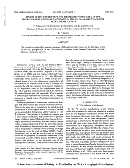 1992Aj 104. . 203W the Astronomical Journal