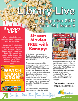 Stream Movies FREE with Kanopy!