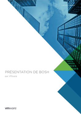 PRÉSENTATION DE BOSH Par Vmware PRÉSENTATION DE BOSH