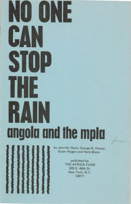 Angola and the Mplu J-- by Jennifer Davis, George M