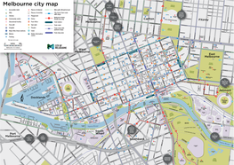 Melbourne City Map BERKELEY ST GARDENS KING WILLIAM ST Via BARRY ST