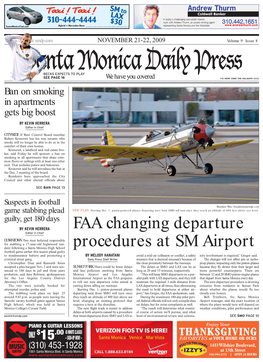 FAA Changing Departure Procedures at SM Airport