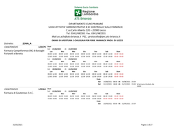 Orari E Ferie 2021/2022 LECCO