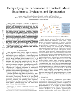 Demystifying the Performance of Bluetooth Mesh: Experimental Evaluation and Optimization